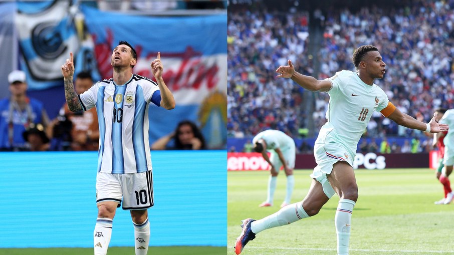 Na caça de Fontaine, Mbappé e Messi precisarão de feito de Pelé