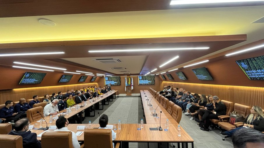 Evento aconteceu na nova sala da Compstat Rio, no Centro de Operação e Resiliência (COR), na Cidade Nova.