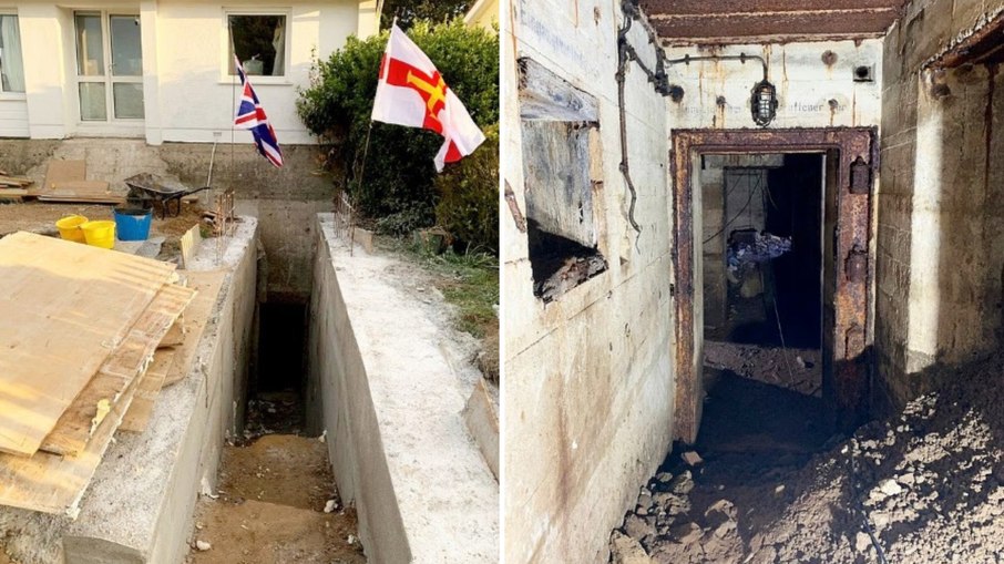 Casal descobre bunker nazista da Segunda Guerra sob a casa
