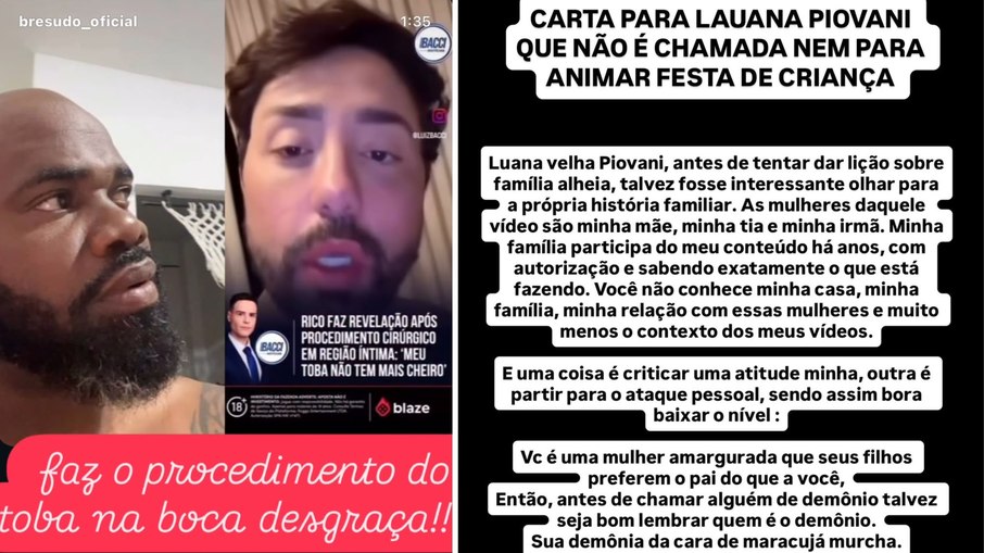 Luana Piovani alfineta Rico Melquíades