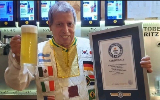 Guiness Book: brasileiro tem recorde de mais copas assistidas