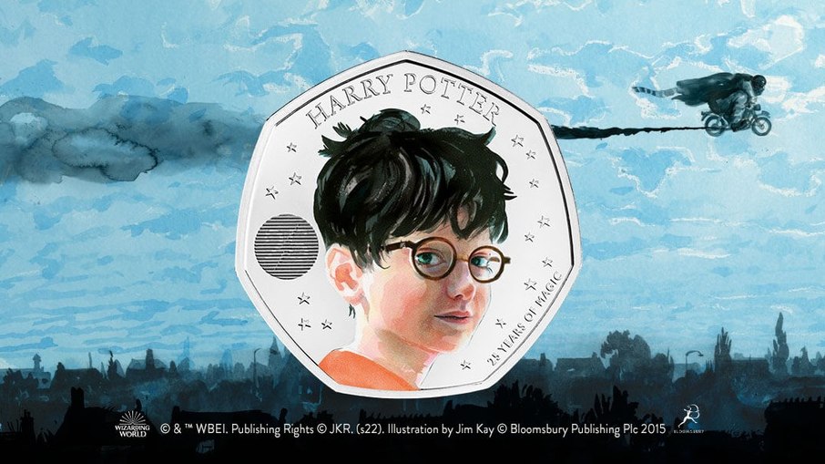 Harry Potter estampará moedas no Reino Unido
