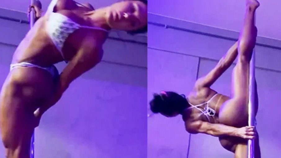 Gracyanne Barbosa no pole dance