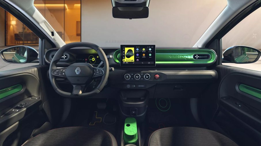 Interior do Renault Twingo E-Tech Interior do Renault Twingo E-Tech
