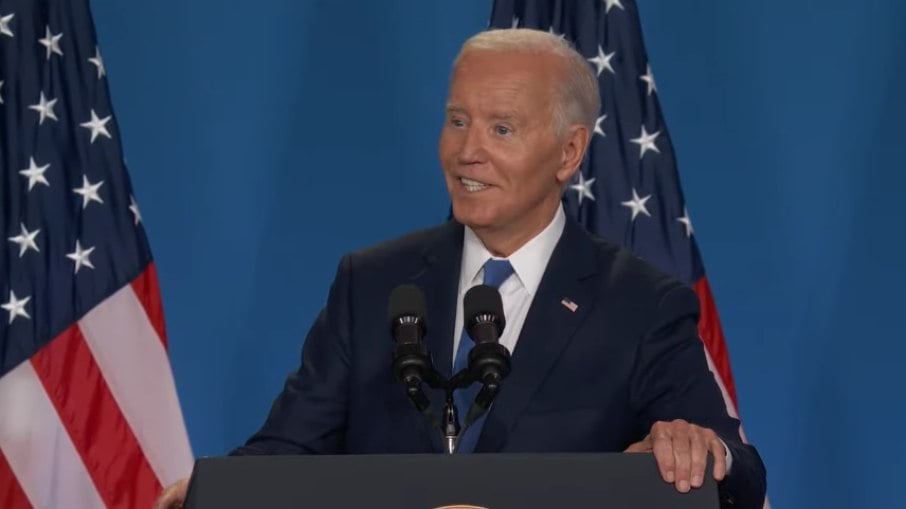 Joe Biden anunciou desistência da corrida eleitoral nesse domingo (21)