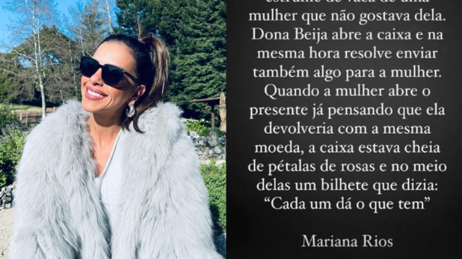 Mariana Rios posta texto após flagra com ex de Marina Ruy Barbosa