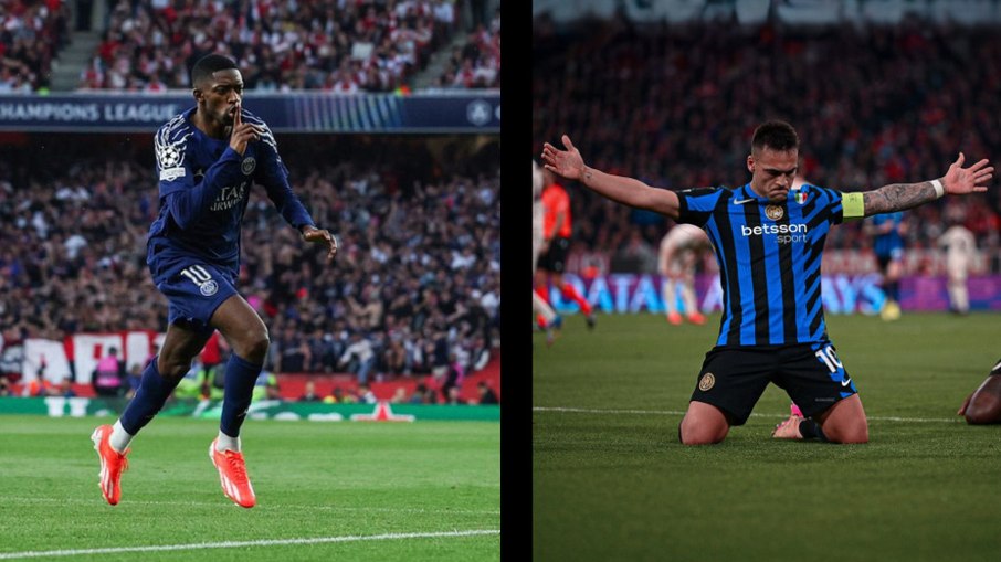 Dembélé e Lautaro Martínez são destaques de PSG e Inter
