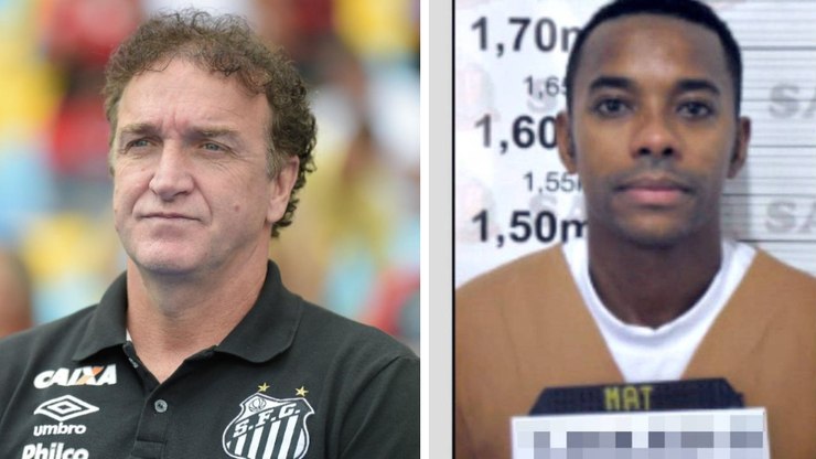 Cuca é atacado e comparado a Robinho em anúncio do Santos