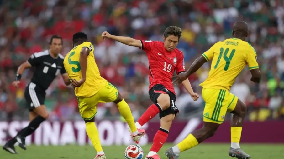 Apesar de bom início de jogo, a Seleção Sul-Coreana foi dominada no fim do primeiro tempo