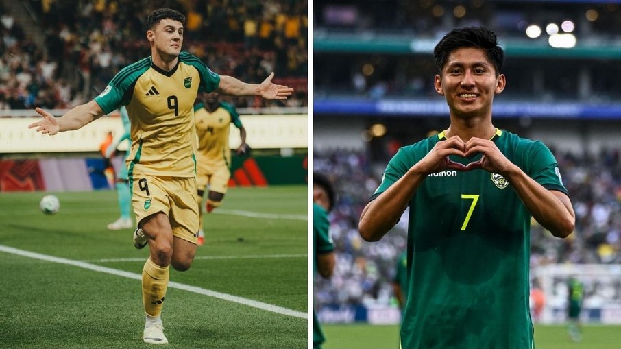 Bailey Cadamarteri, da Jamaica, e Miguelito, da Bolívia, balançaram as redes nas semifinais da repescagem intercontinental