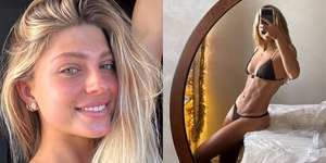 Filha de Eduardo Moscovis surpreende ao posar de biquíni