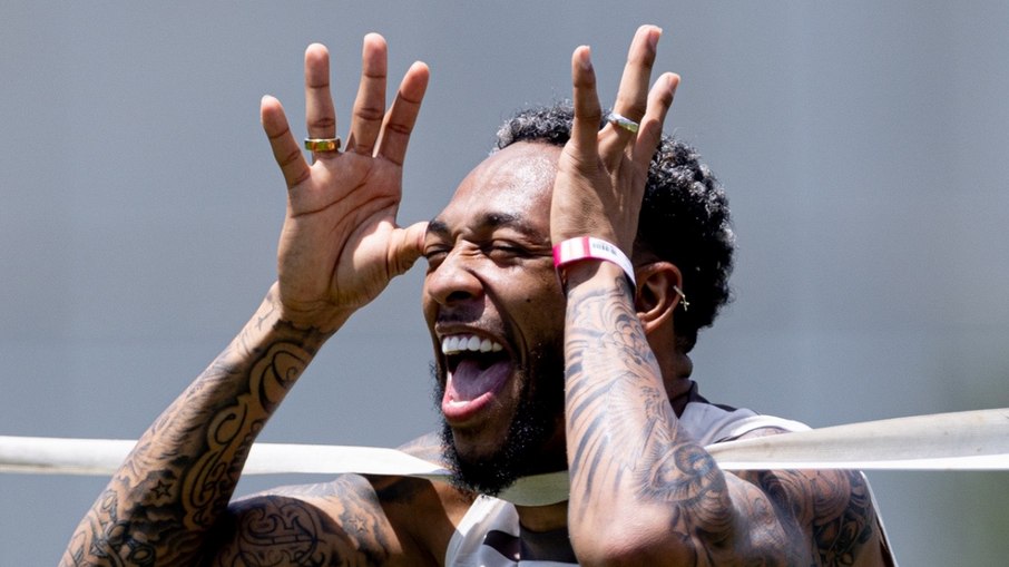 José Martínez, em treino do Corinthians