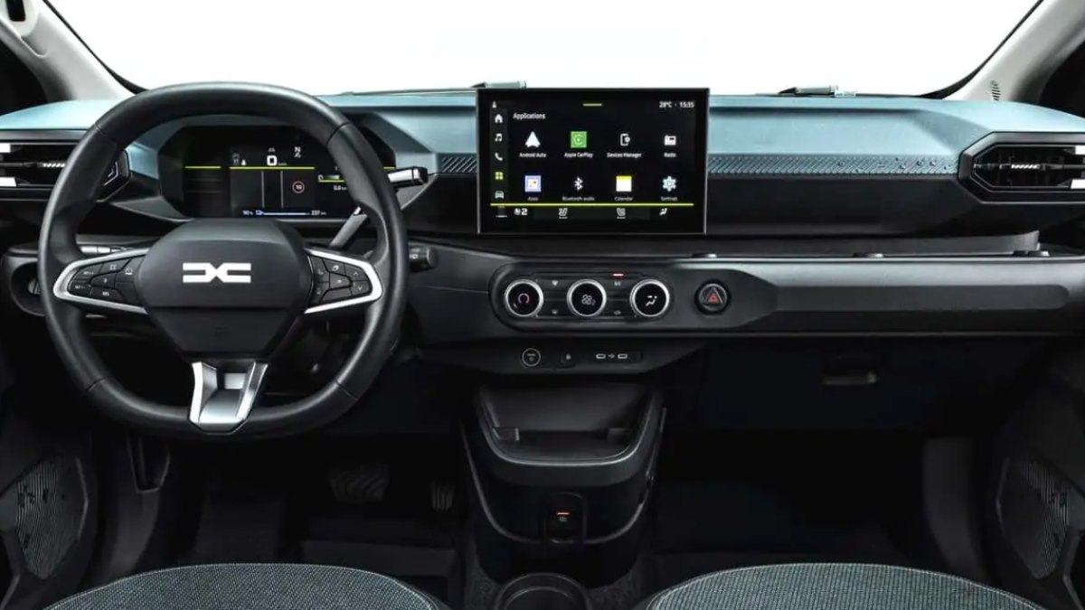 Interior do Dacia Spring 2027