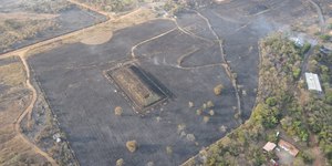Incêndio atinge parque que abriga rejeitos do Césio-137 em Goiás