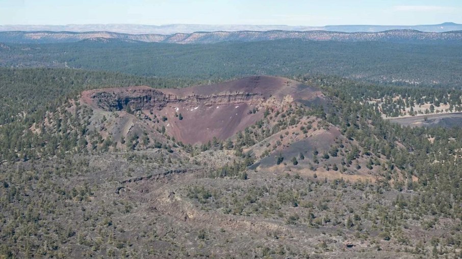 Bandera Volcano no estado do Novo México, nos Estados Unidos