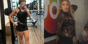 Filha de Simony, Aysha Benelli exibe treino após perder 40 kg