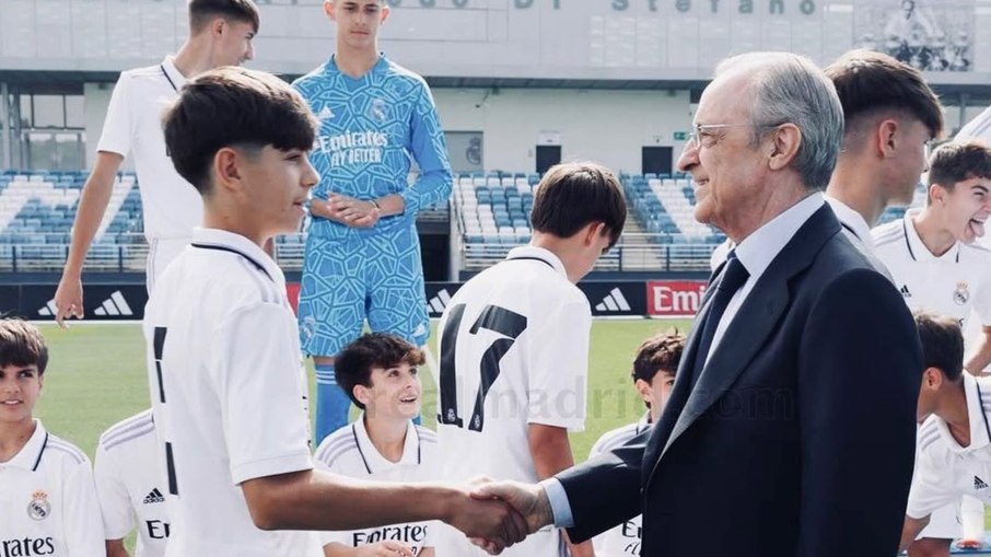 Bryan Bugarín e Florentino Pérez