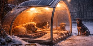 Hungria cria abrigos aquecidos para cães de rua no inverno