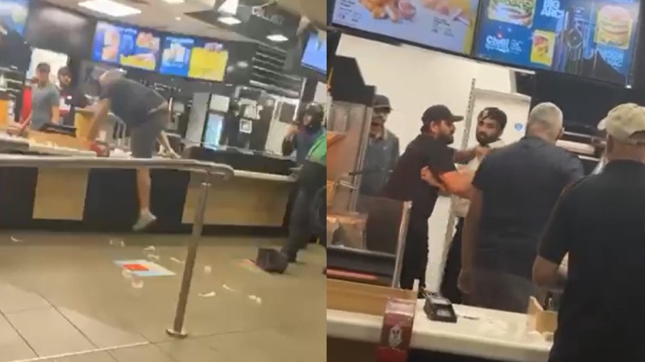 Briga deixou todos que estavam no local assustados