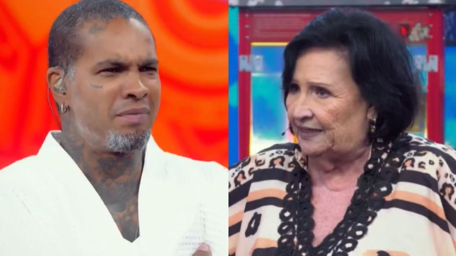 Dona Déa critica Rodriguinho e gera climão no Domingão com Huck