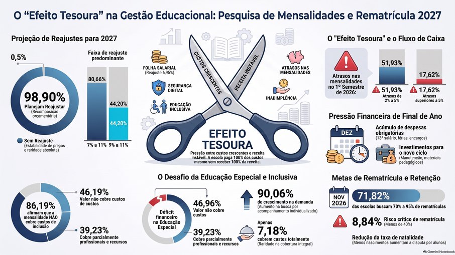 Levantamento mostra projeção de alta das mensalidades em 2027 Levantamento mostra projeção de alta das mensalidades em 2027