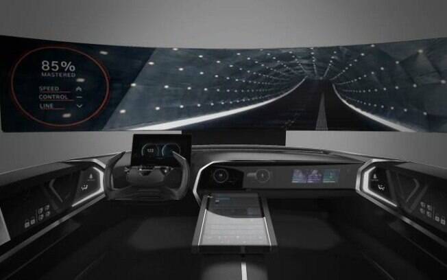 Projeção conceitual da Hyundai sobre interatividade, relacionada com os planos do comando de voz para 2019