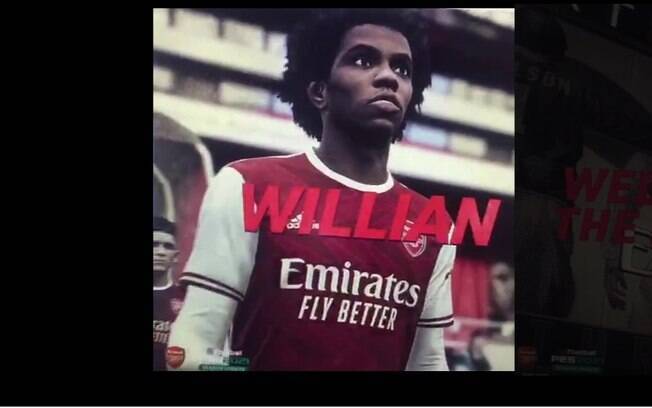 Willian no teaser do PES 2021; game será lançado no dia 15 de setembro