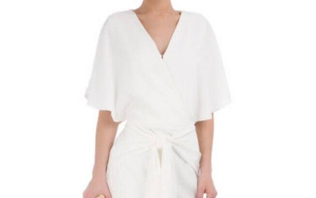 Vestido Joy Branco Mixed por R$ 297,90 na promoção