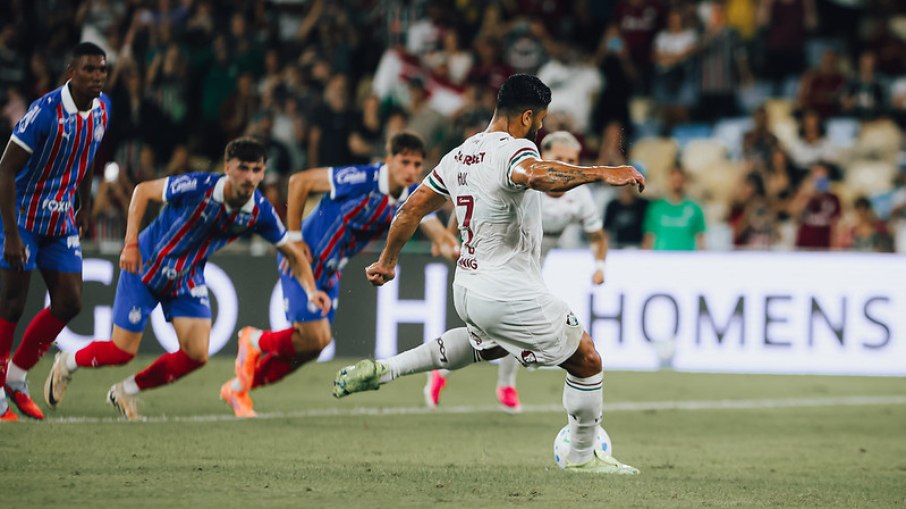 Hulk marcou o seu primeiro gol pelo Fluminense