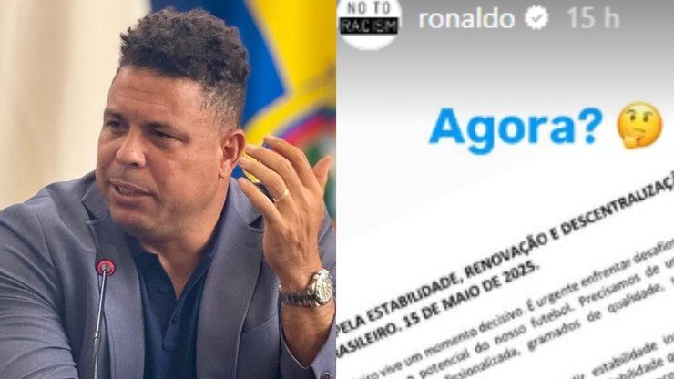 Ronaldo
ironiza manifesto de federações brasileiras: 