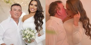 Detalhes do casamento de Amado Batista e Miss Calita Franciele