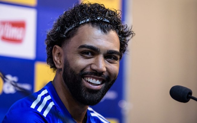 Gabigol provoca Atlético-MG em apresentação: ‘O maior de Minas é o Cruzeiro’