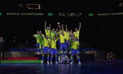 Brasil vence Argentina e é hexacampeão mundial de futsal