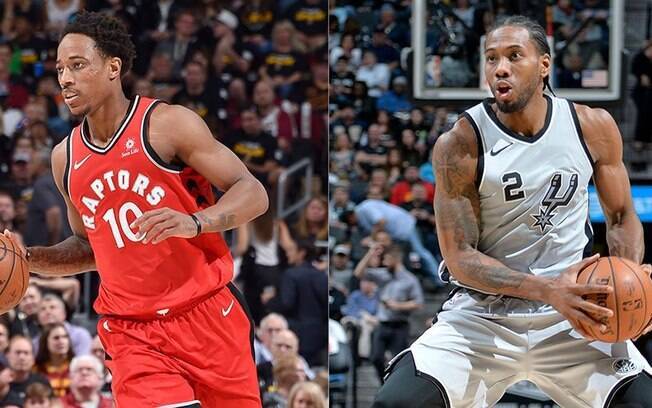 DeMar DeRozan e Kawhi Leonard agitam as movimentações na NBA em troca do Toronto Raptors e San Antonio Spurs
