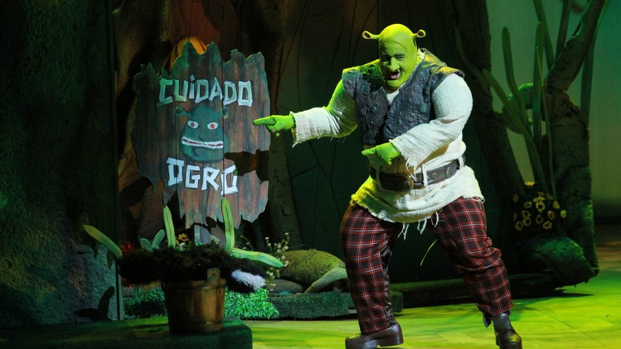 Diego Luri caracterizado como 'Shrek'