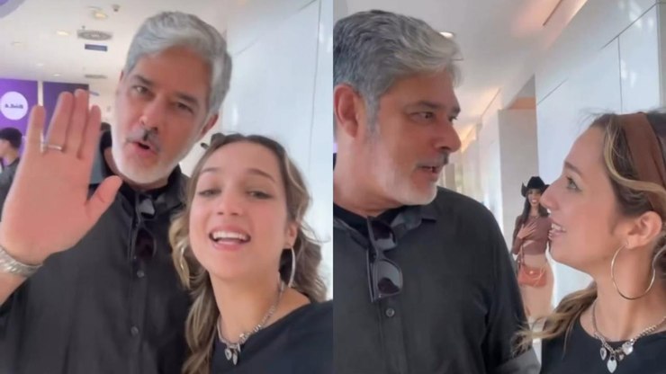 Ex-BBB Samira comete gafe com Bonner em visita à Globo: "Corta"