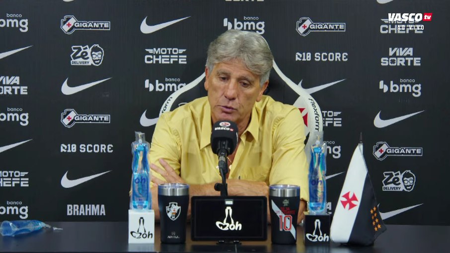 Renato na coletiva de imprensa após a derrota para o Botafogo