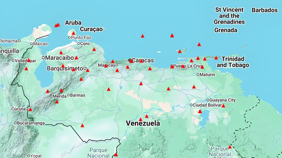Imagens de satélite mostram que terremotos na Venezuela deformaram a crosta terrestre