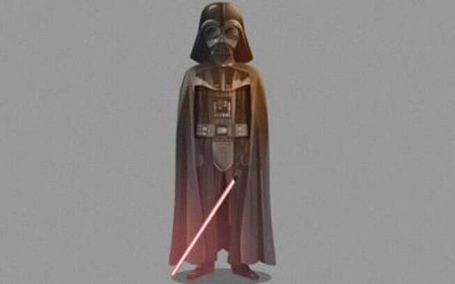 O personagem Darth Vader foi um dos que o artista transformou em pequena ilustração