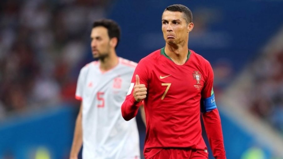 Cristiano marcou um hat-trick contra a Espanha na estreia da Copa de 2018