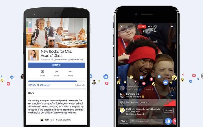 Recurso do Facebook permite que usuários comuns iniciem campanhas e páginas verificadas aproveitem os vídeos ao vivo