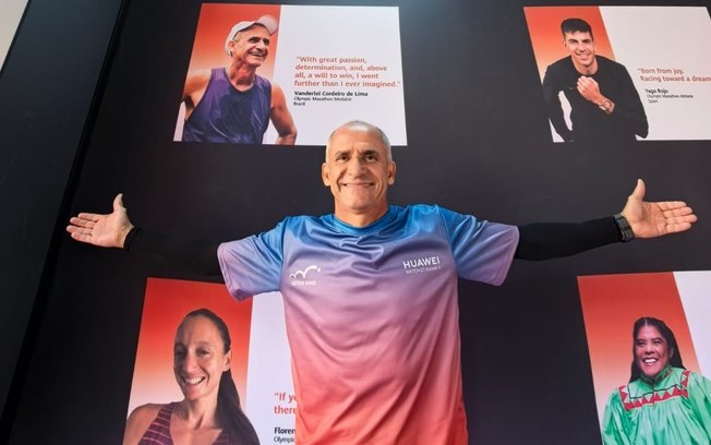 Huawei comemora um ano de loja com Vanderlei Cordeiro