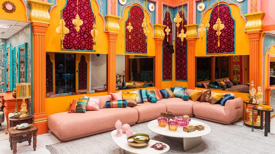 Sala da casa do Big Brother Brasil 2025.