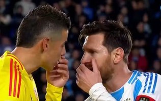 TV argentina revela o que Messi e James disseram em bate-boca