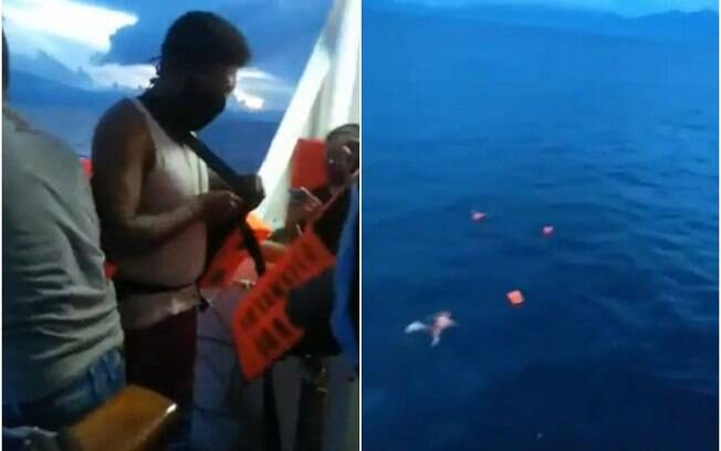 Passageiros pularam de balsa com suspeitas de covid-19 na Indonésia