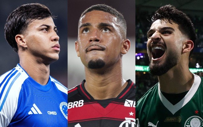Luta pelo título: Cruzeiro de Kaio Jorge, Fla de Samu Lino e Palmeiras de Flaco López Luta pelo título: Cruzeiro de Kaio Jorge, Fla de Samu Lino e Palmeiras de Flaco López