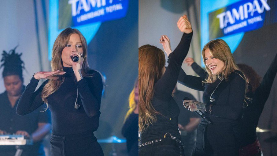 Luísa Sonza o show em evento da Tampax