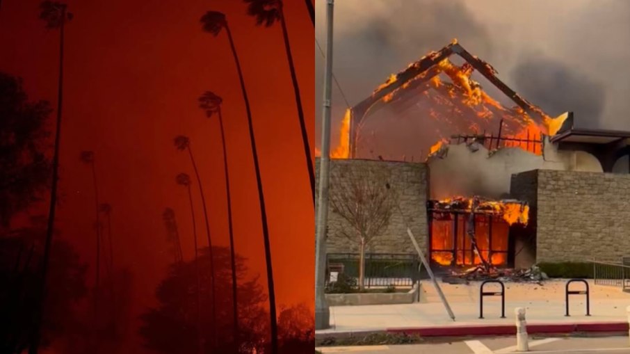 Incêndios em Los Angeles: famosos usam redes sociais para mostrar destruição