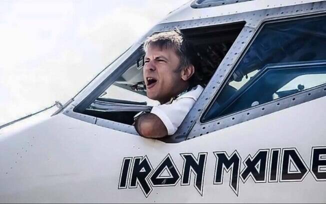 Iron Maiden: Vocalista não deve chegar a Ribeirão pilotando avião da banda Iron Maiden: Vocalista não deve chegar a Ribeirão pilotando avião da banda