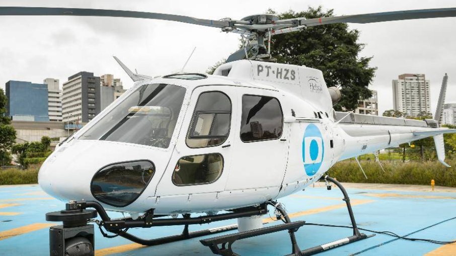 Globo mando o helicóptero ir buscar os funcionários para evitar atraso